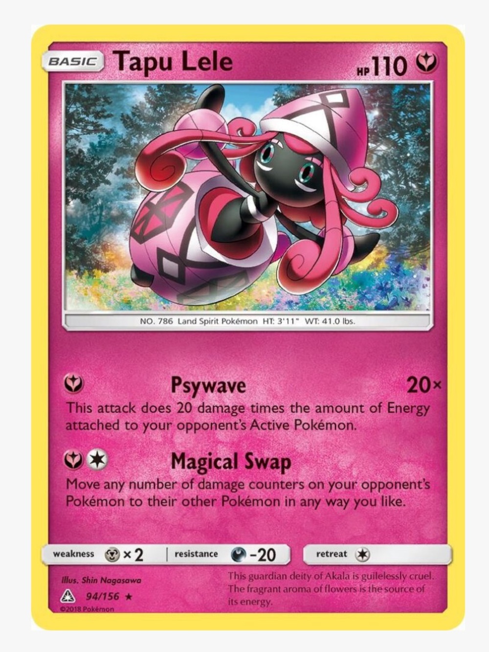Tapu Lele Ultra Prism (SM05) Pokemon Trading Card